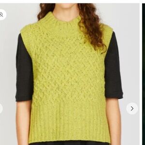 Irelands Eye Diamond Trellis Knit Sweater Vest